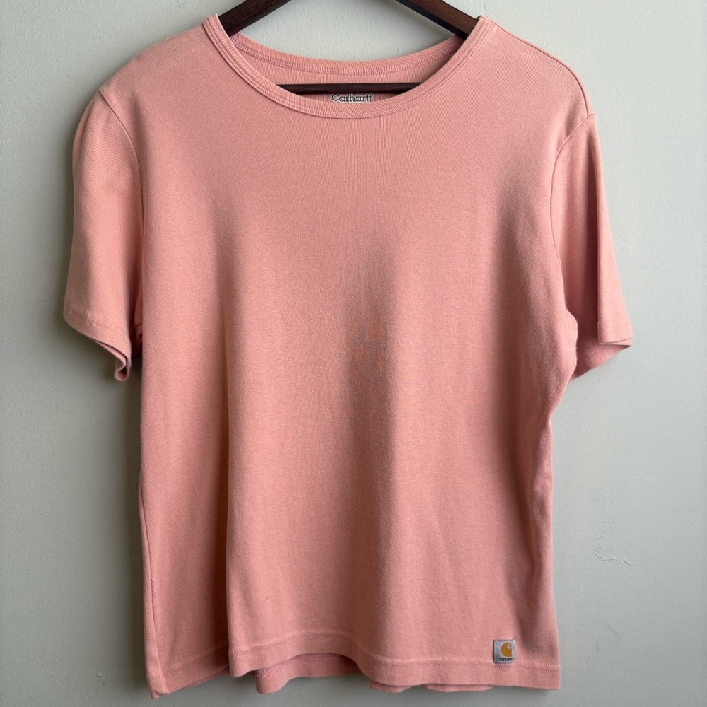 Carhartt women's crewneck tee in dusty rose